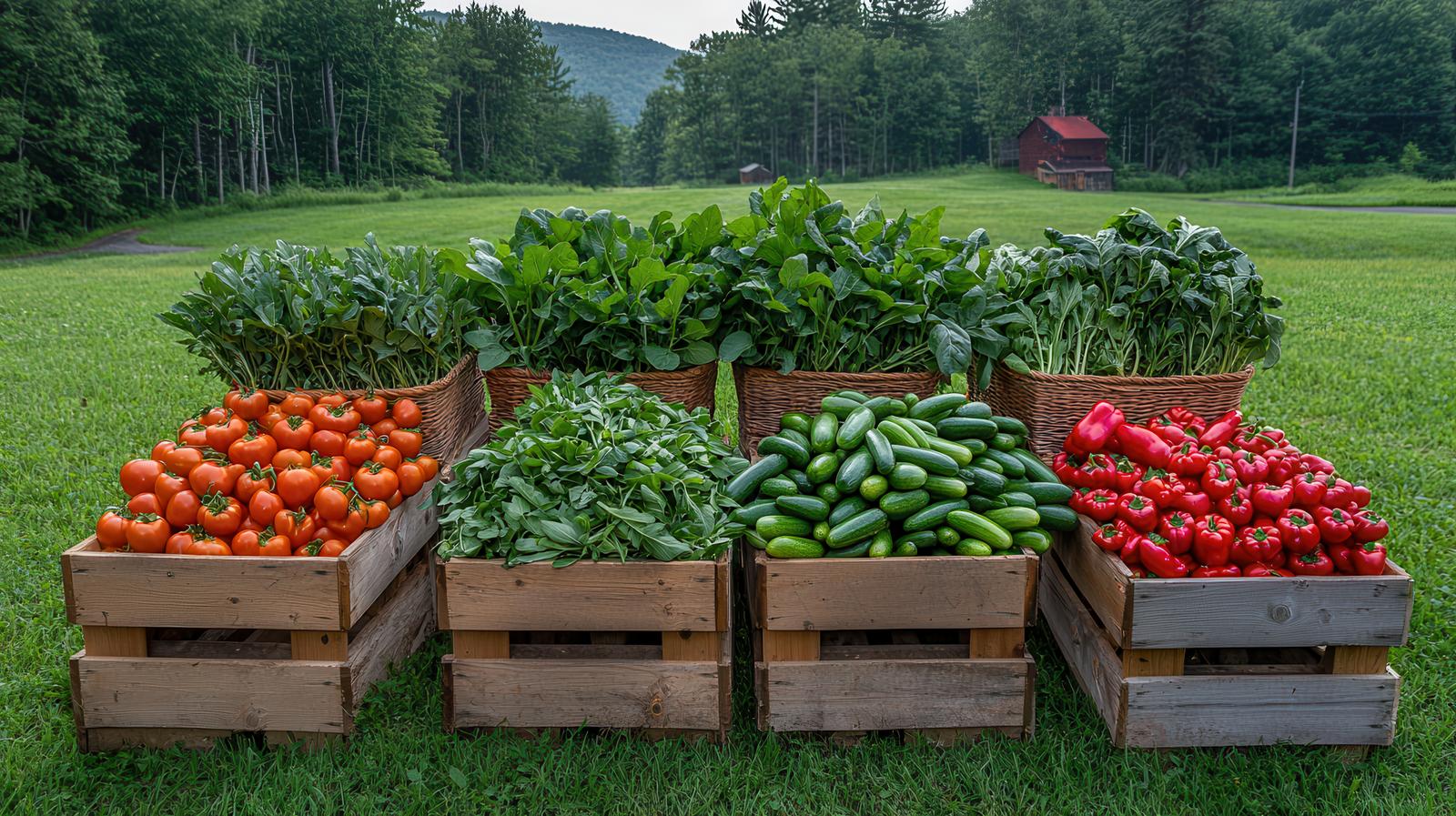 Fresh vegetables displayed from Devopps Enterprise Limited